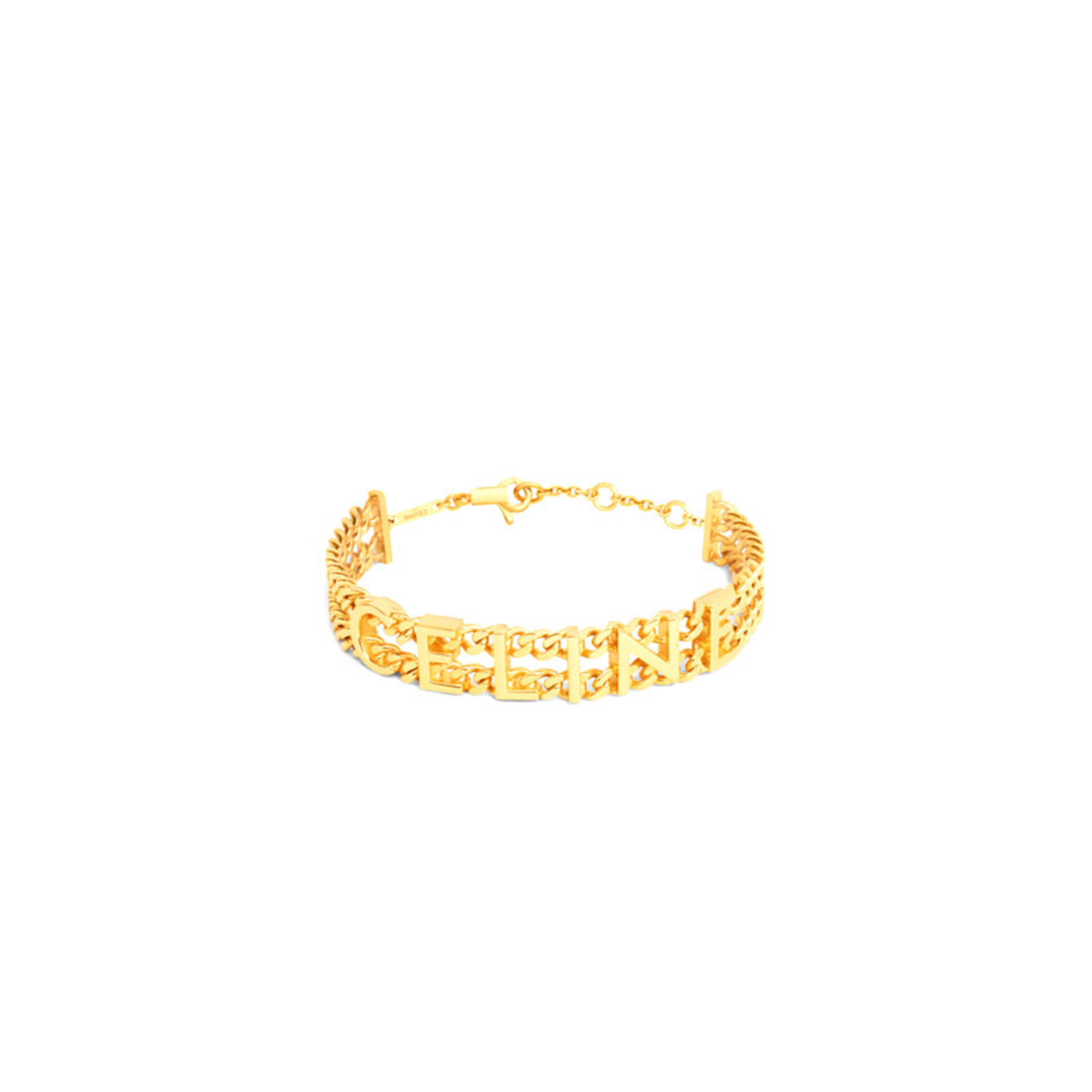 Ce1i*e gourmette gold-plated brass bracelet 460mk6bra.35or